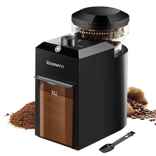 Electric Burr Mill Coffee Grinder With 28 Settings Cup