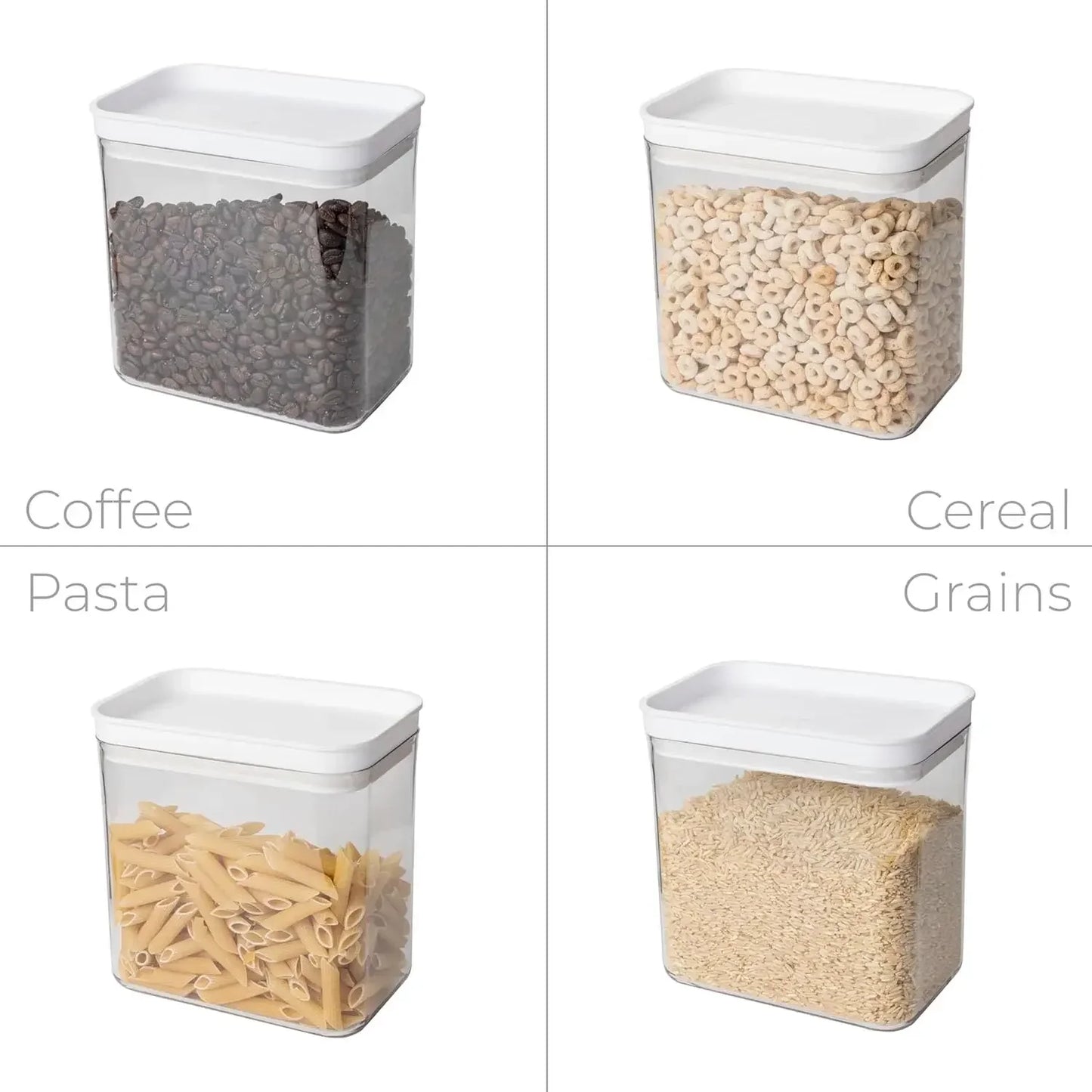 Airtight Food Storage Container - Stackable & Microwave Safe