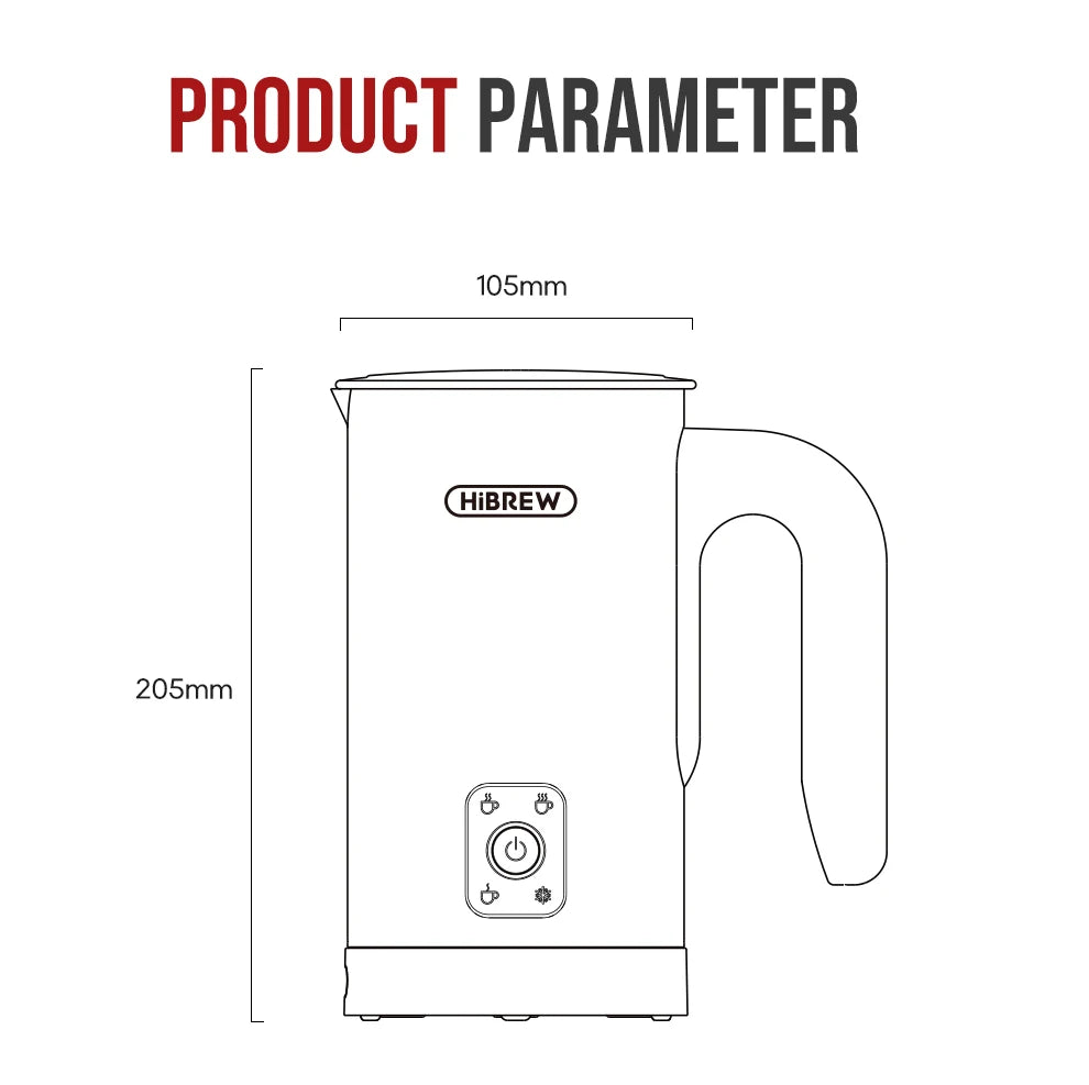 4-in-1 Automatic Milk Frother: Hot & Cold, Latte Perfection