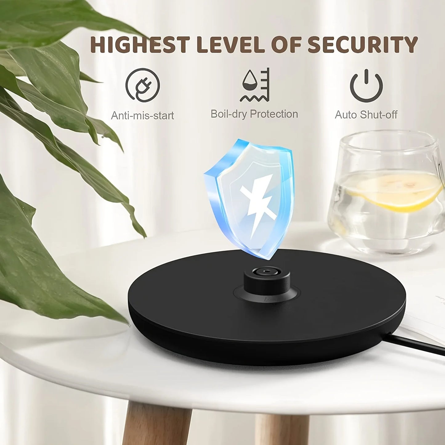 1.7L Electric Kettle: 7 Temp Settings, LED Display, Fast Boil
