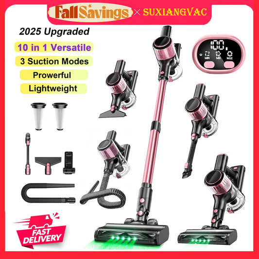 Ultimate Clean: 10-in-1 Cordless Vacuum with Powerful Suction