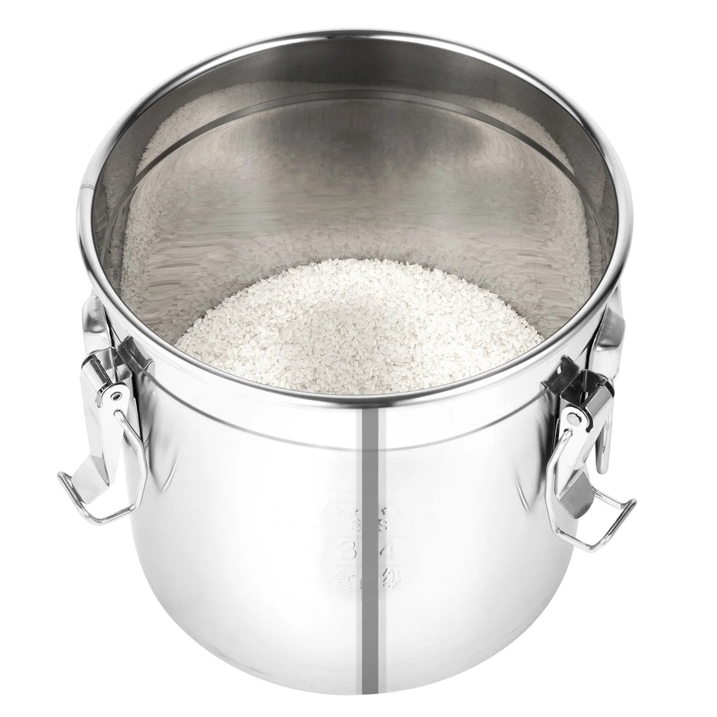 12L Stainless Steel Food Storage Container - Airtight & Durable Kitchen Canister