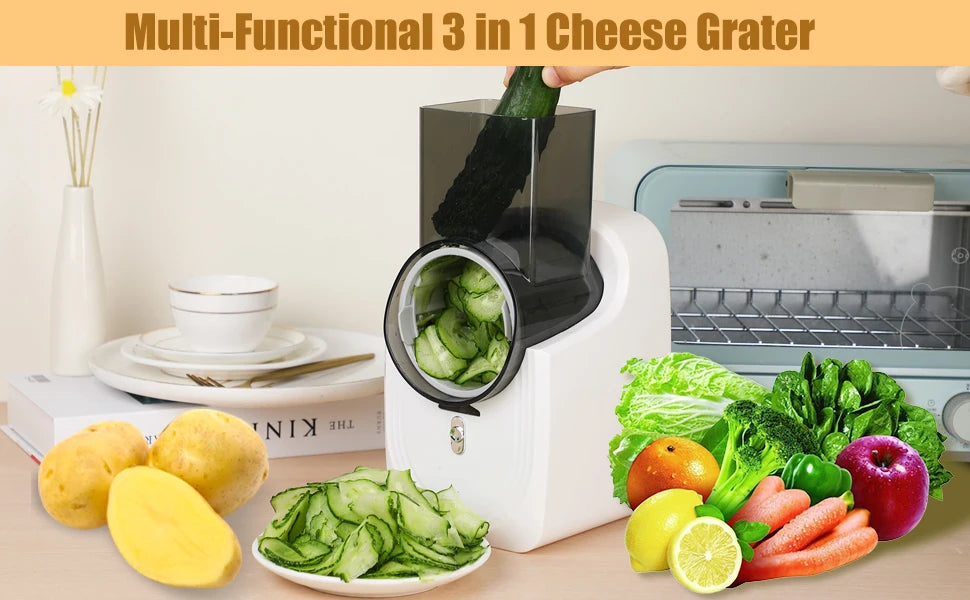3-in-1 Electric Food Slicer & Grater