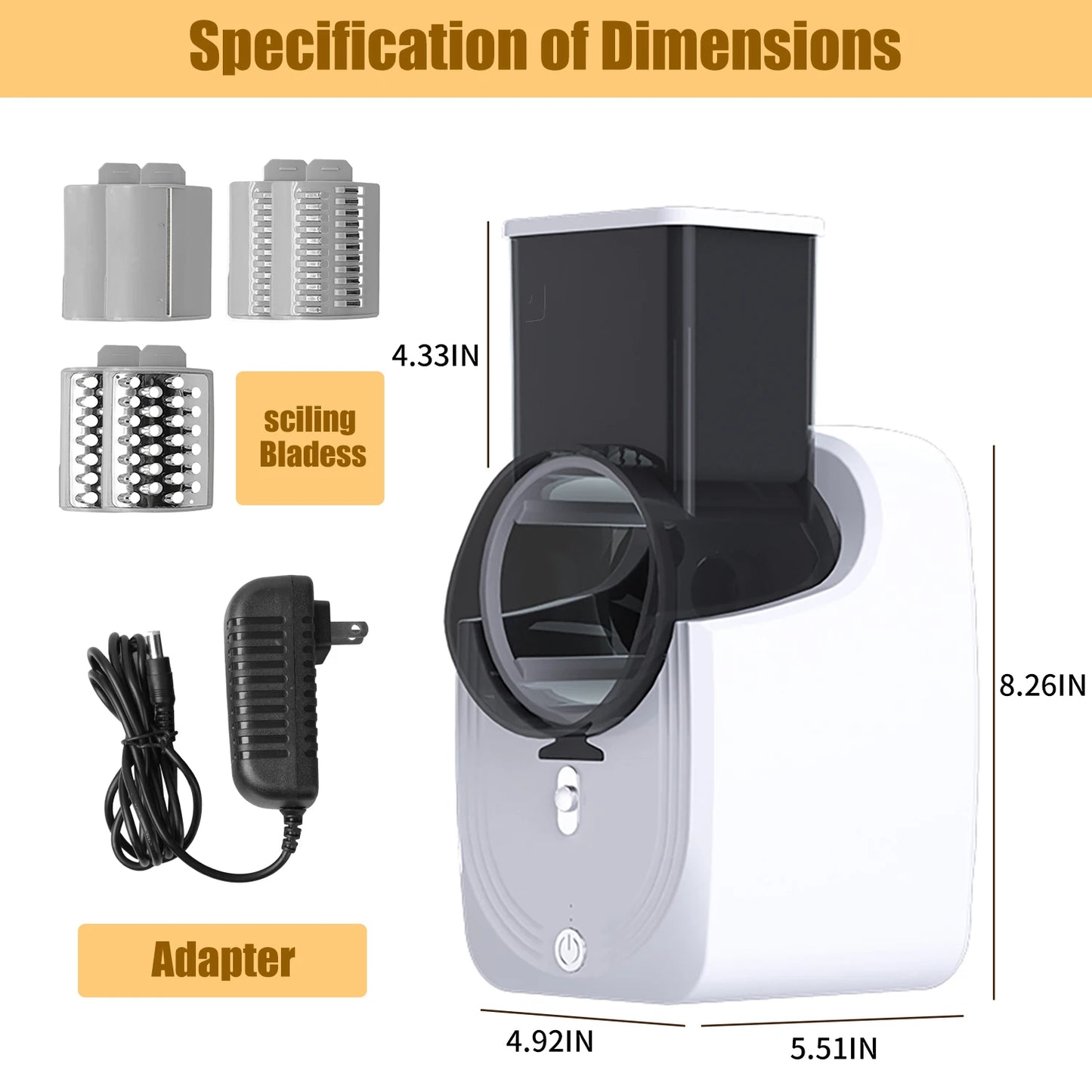 3-in-1 Electric Food Slicer & Grater