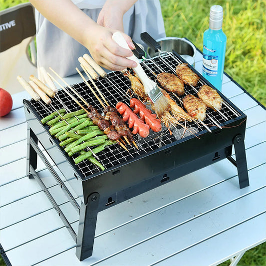 Portable Charcoal Grill: Compact BBQ for Camping & Picnics