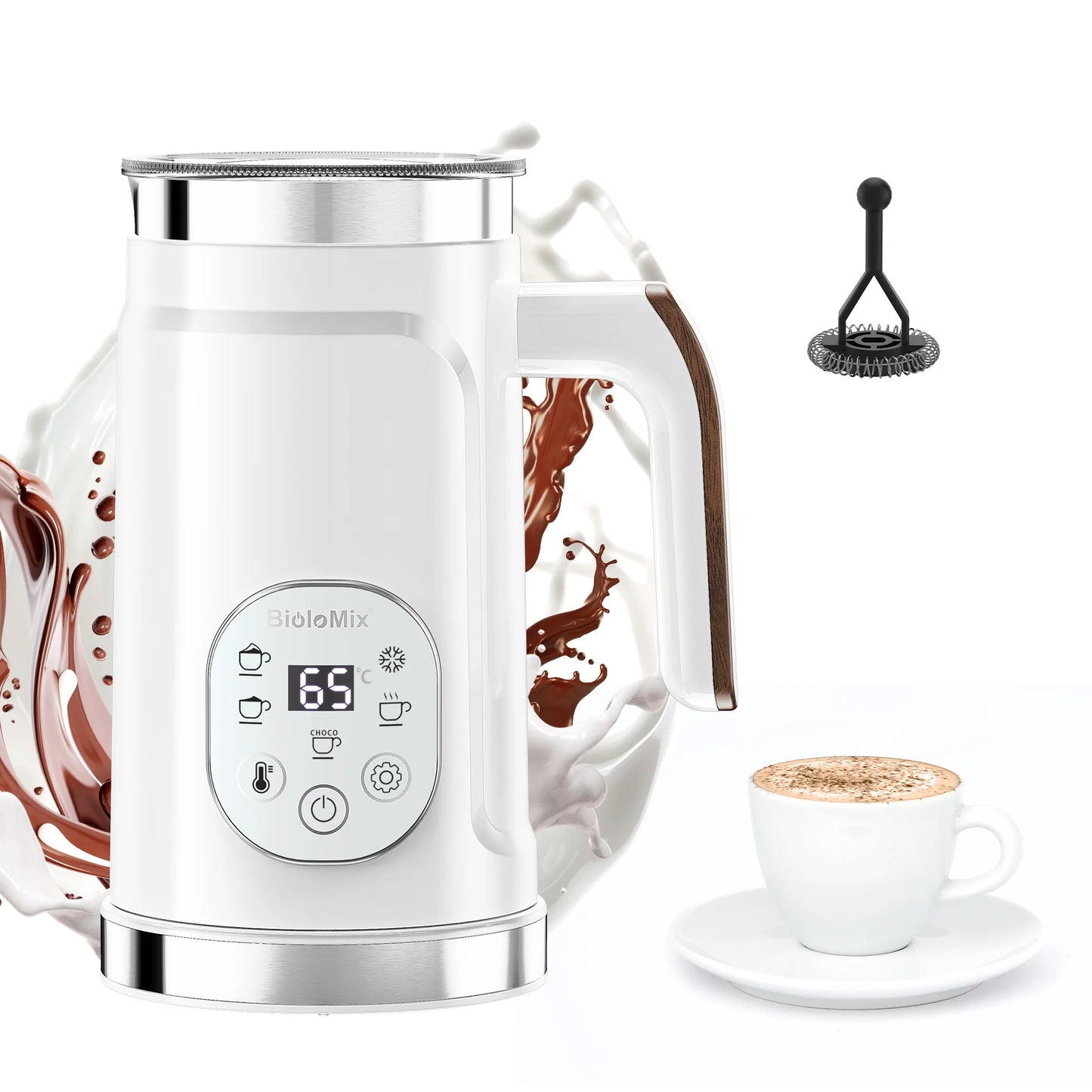 5-in-1 Milk Frother: Create Perfect Lattes at Home