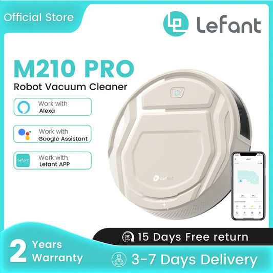 Lefant M210 Pro Smart Robot Vacuum with 2200Pa Power-Suction