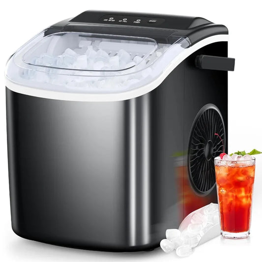 COWSAR Whisper-Quiet Countertop Ice Maker | 9 Cubes in 6 Mins