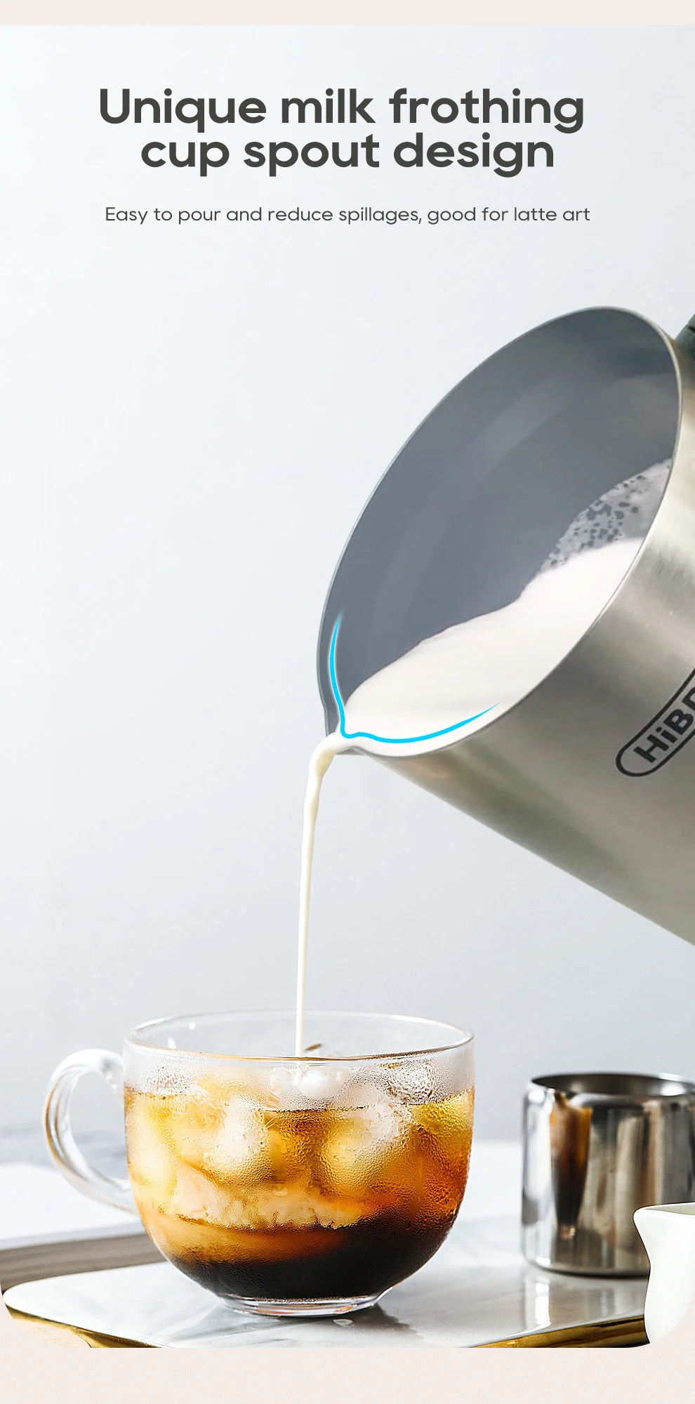 4-in-1 Automatic Milk Frother: Hot & Cold, Latte Perfection