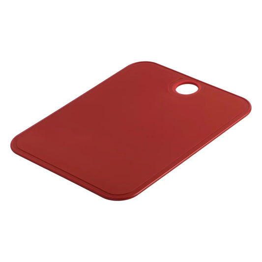 Red Polypropylene Cutting Board - Non-Slip, Dishwasher Safe, 14x11"