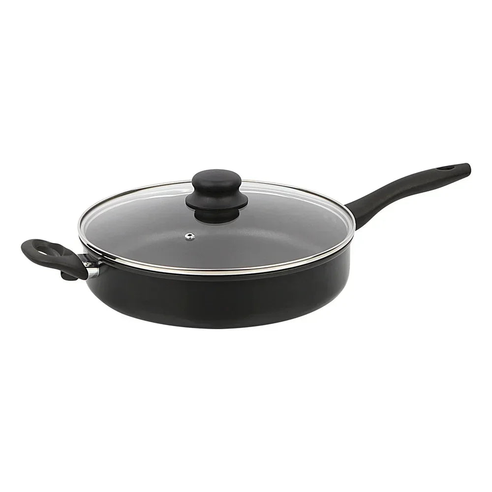 4-Quart Non-Stick Cooker with Glass Lid: Easy Clean & Everyday Use
