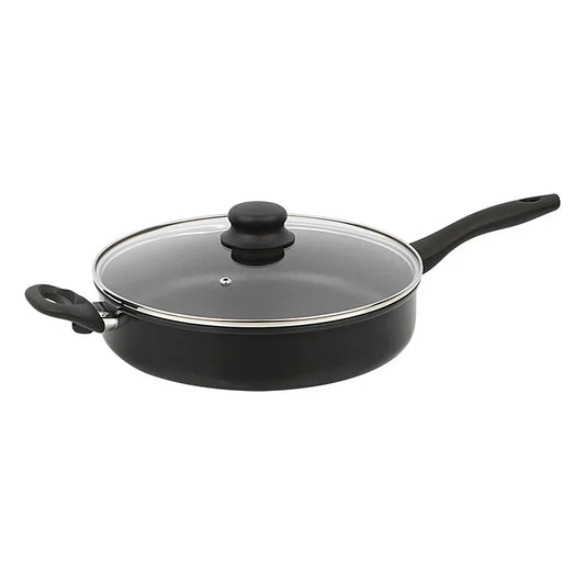 4-Quart Non-Stick Cooker with Glass Lid: Easy Clean & Everyday Use