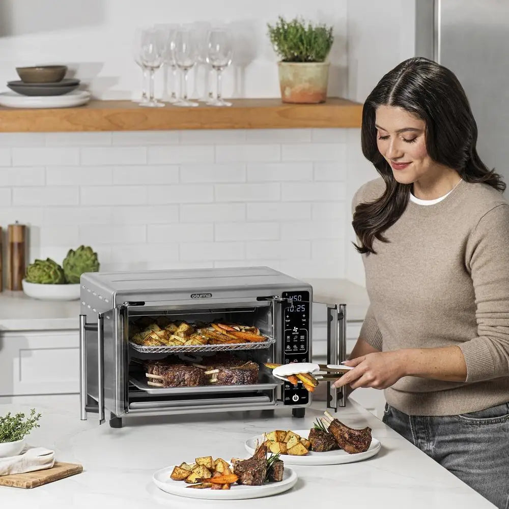 Gourmia 6-Slice Air Fryer Toaster Oven: 19 Presets, Crisp & Delicious