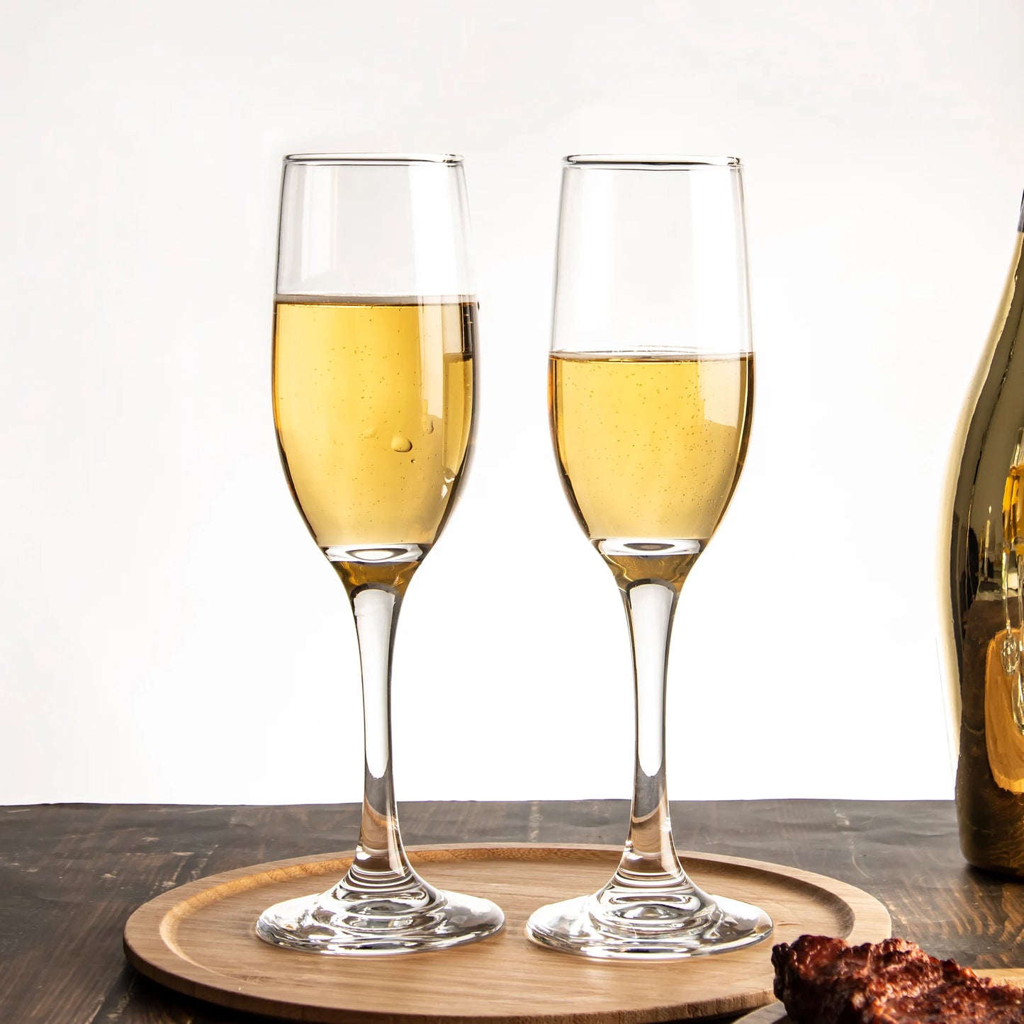 16-Piece 6oz Champagne Flutes - Elegant & Durable for Parties