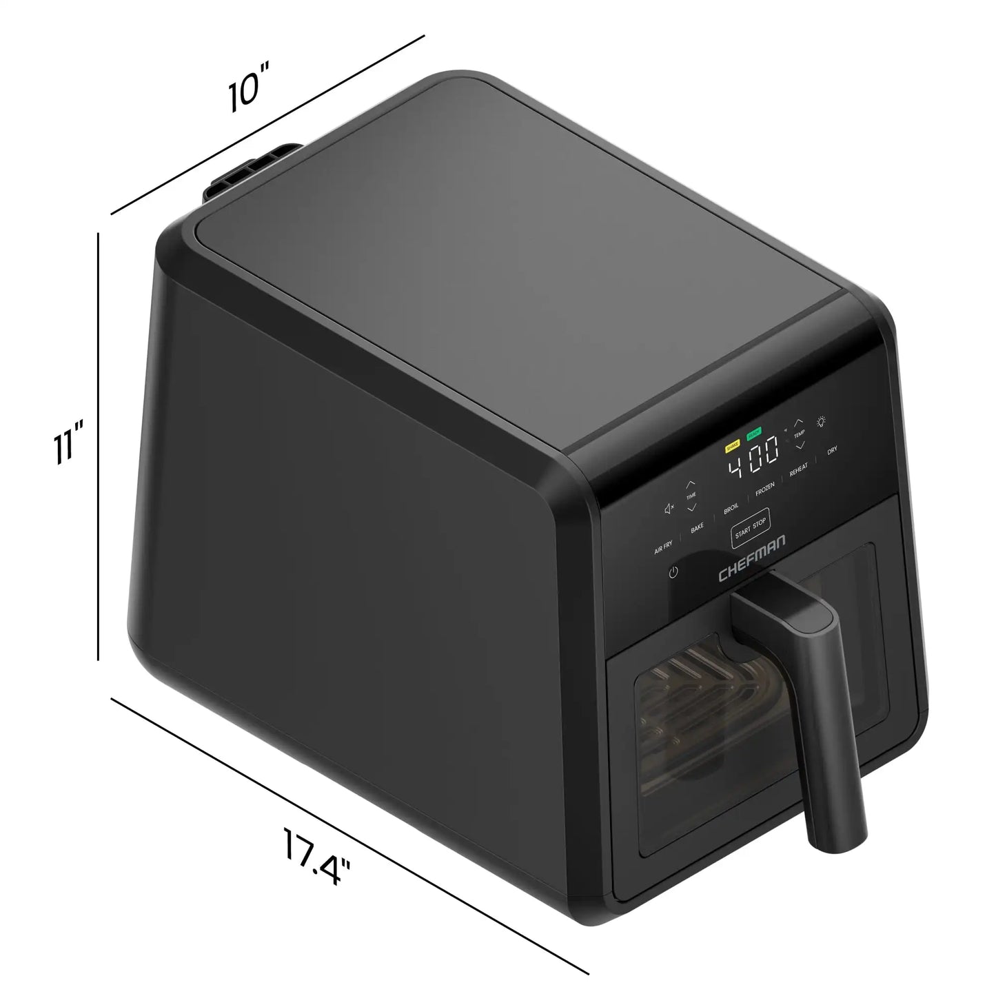 Chefman TurboFry Air Fryer: 7-Quart, 6-in-1, 450°F