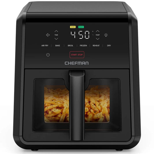 Chefman TurboFry Air Fryer: 7-Quart, 6-in-1, 450°F