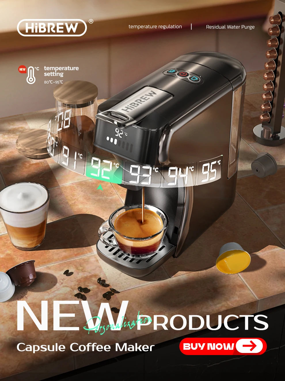 4-in-1 Automatic Milk Frother: Hot & Cold, Latte Perfection
