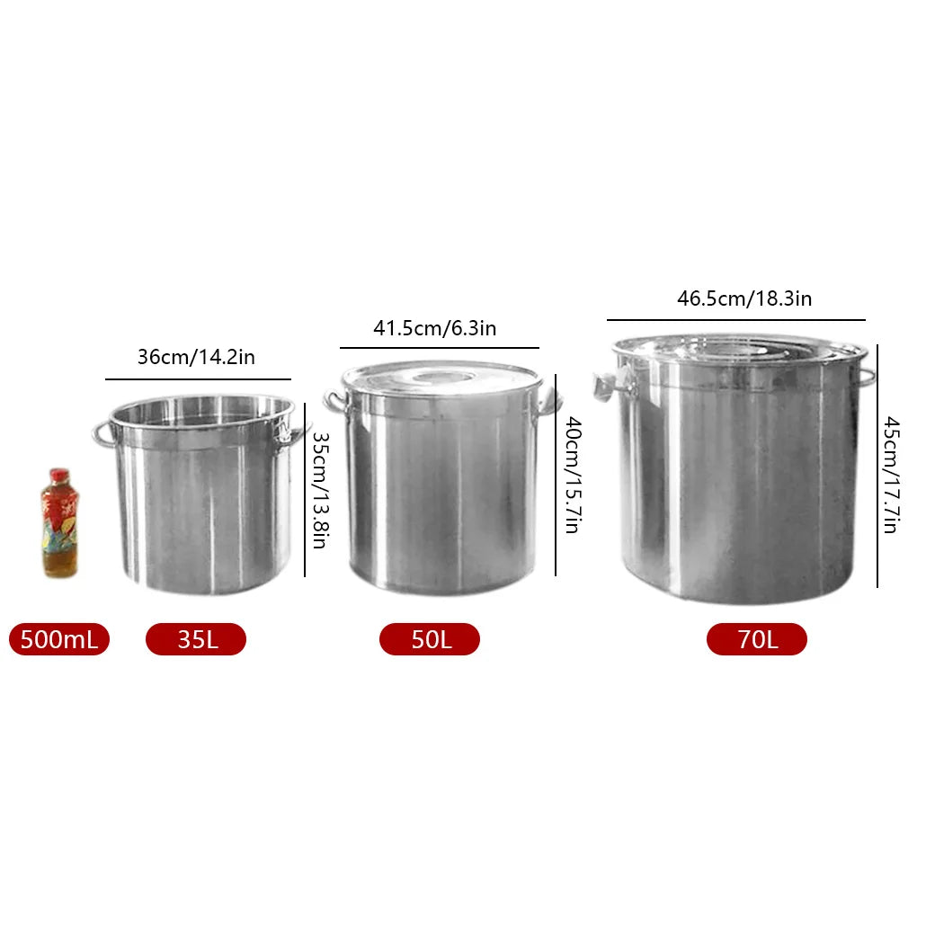 35L Commercial-Grade Stainless Steel Stock Pot