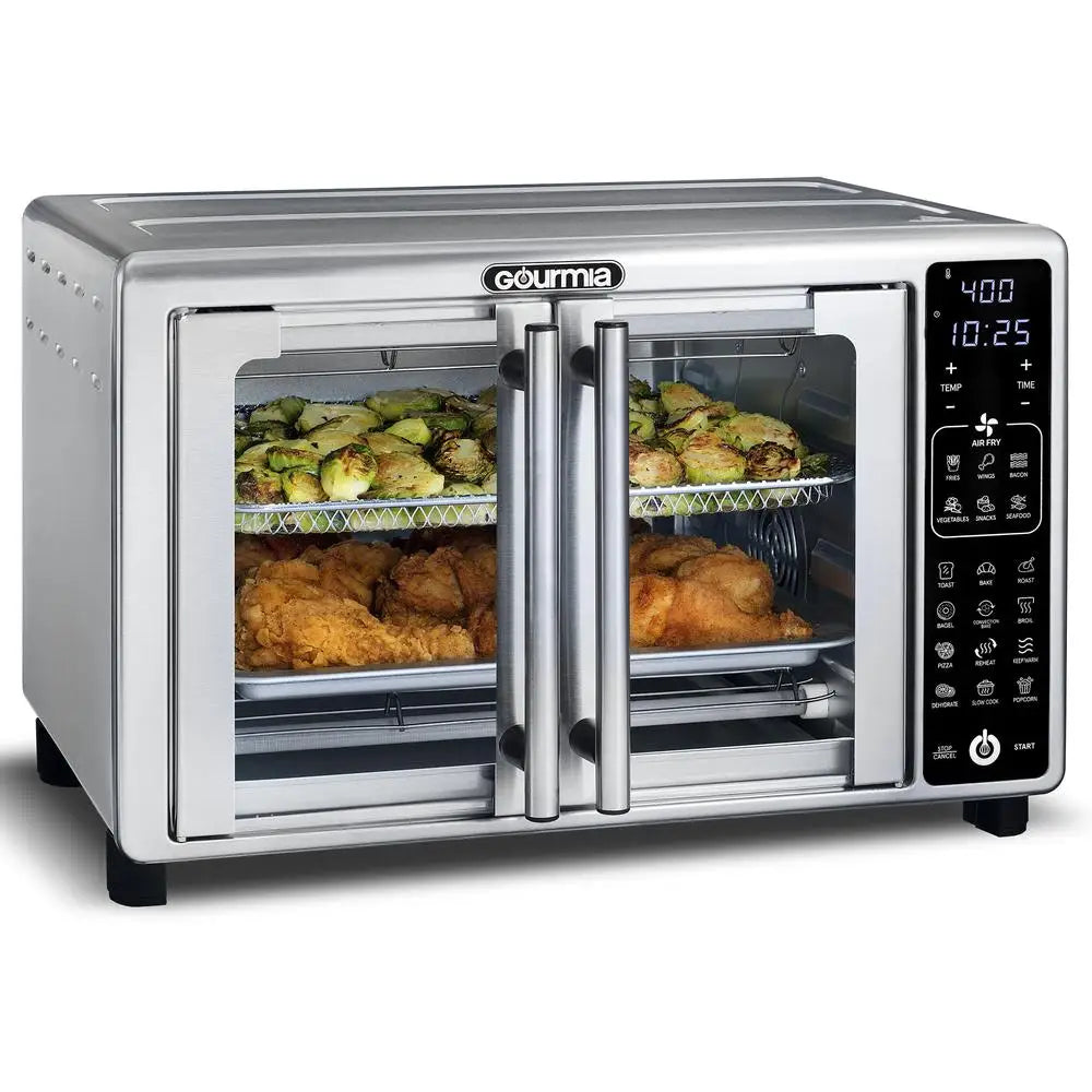 Gourmia 6-Slice Air Fryer Toaster Oven: 19 Presets, Crisp & Delicious