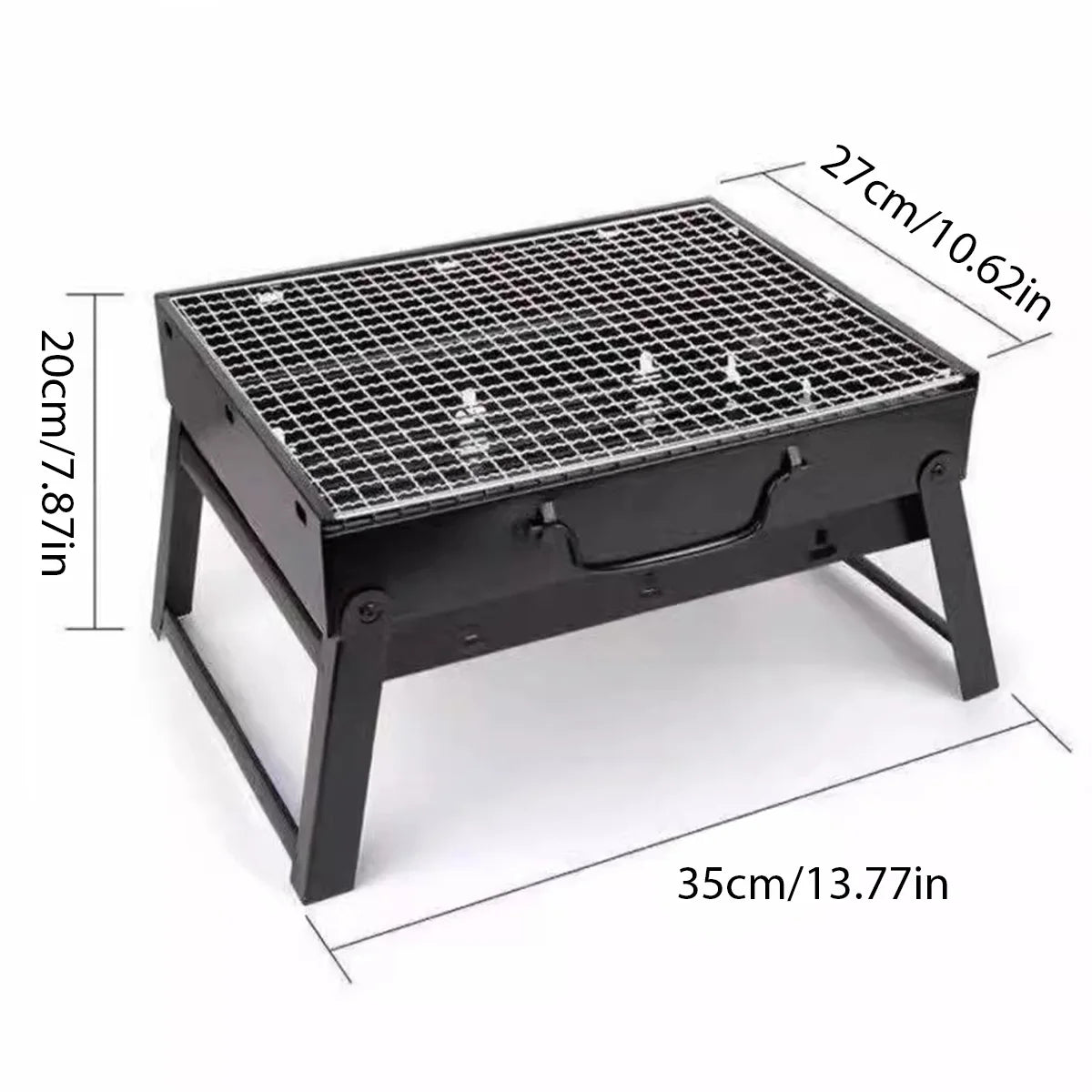 Portable Charcoal Grill: Compact BBQ for Camping & Picnics