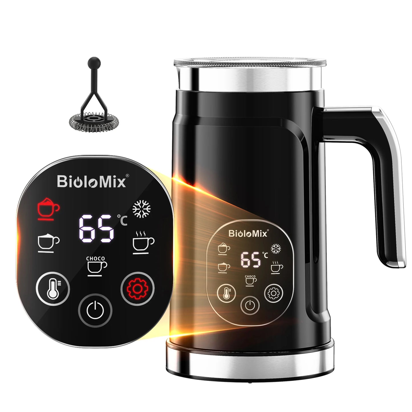 5-in-1 Milk Frother: Create Perfect Lattes at Home