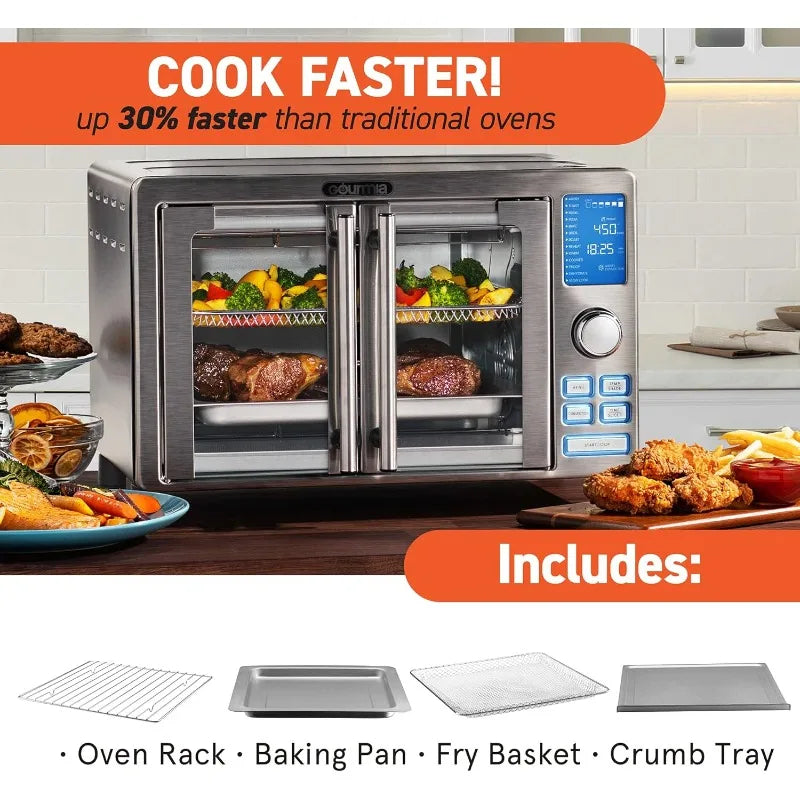 Gourmia-Style Double Door Air Fryer Toaster Oven