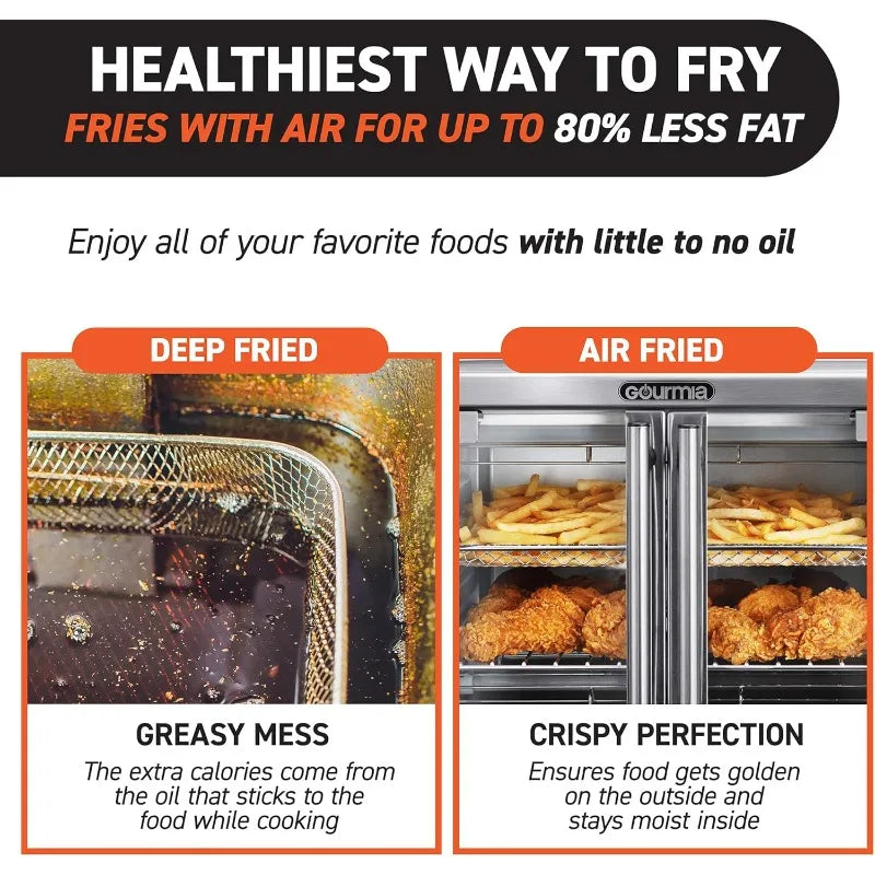 Gourmia-Style Double Door Air Fryer Toaster Oven