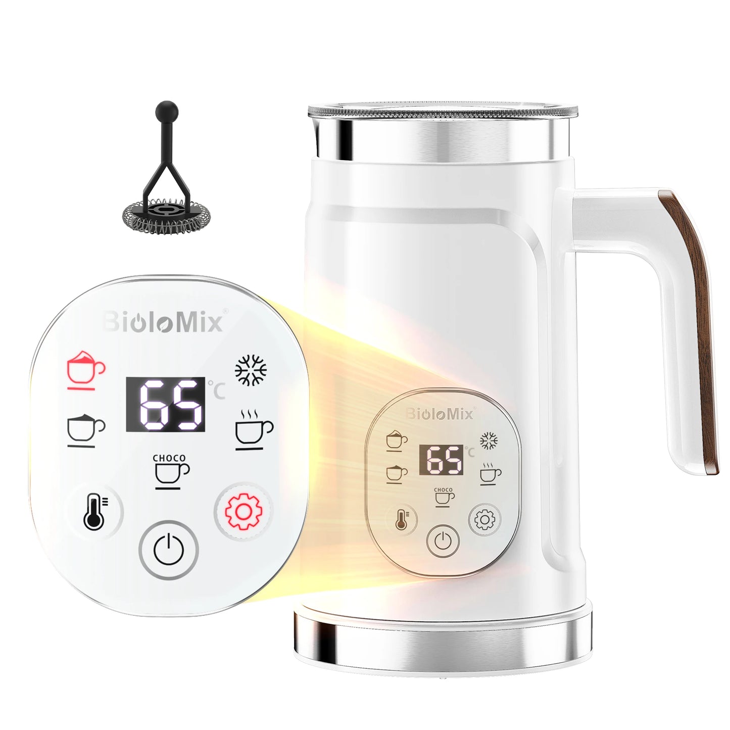 5-in-1 Milk Frother: Create Perfect Lattes at Home