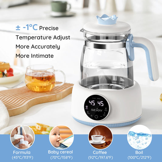 Smart Baby Bottle Warmer: Precise Temp Control & 72-Hour Warmth