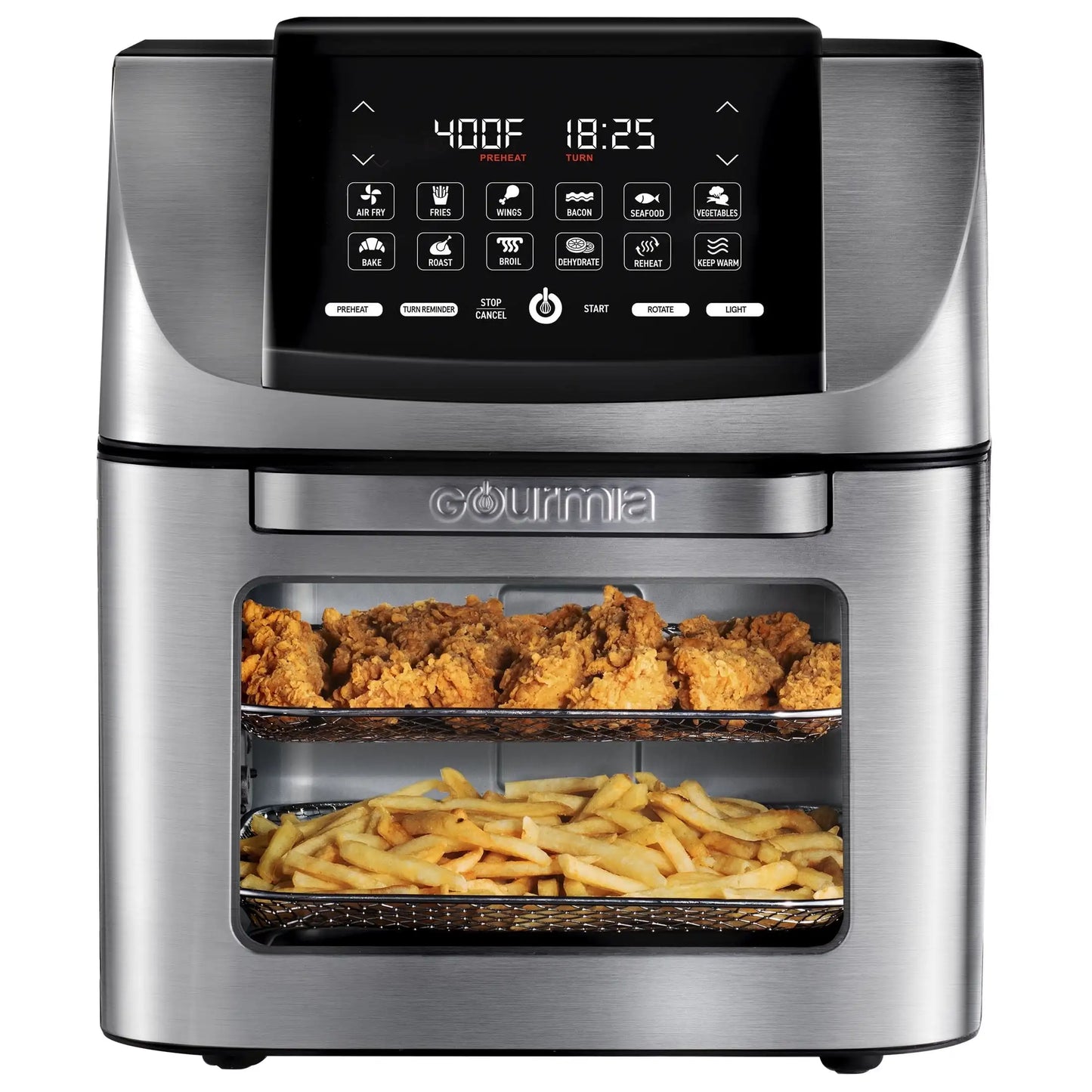 Gourmia 14QT Digital Air Fryer Oven: 12-in-1 Multi-Cooker