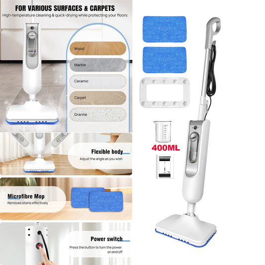 1500W Steam Mop: Powerful, Chemical-Free Cleaning