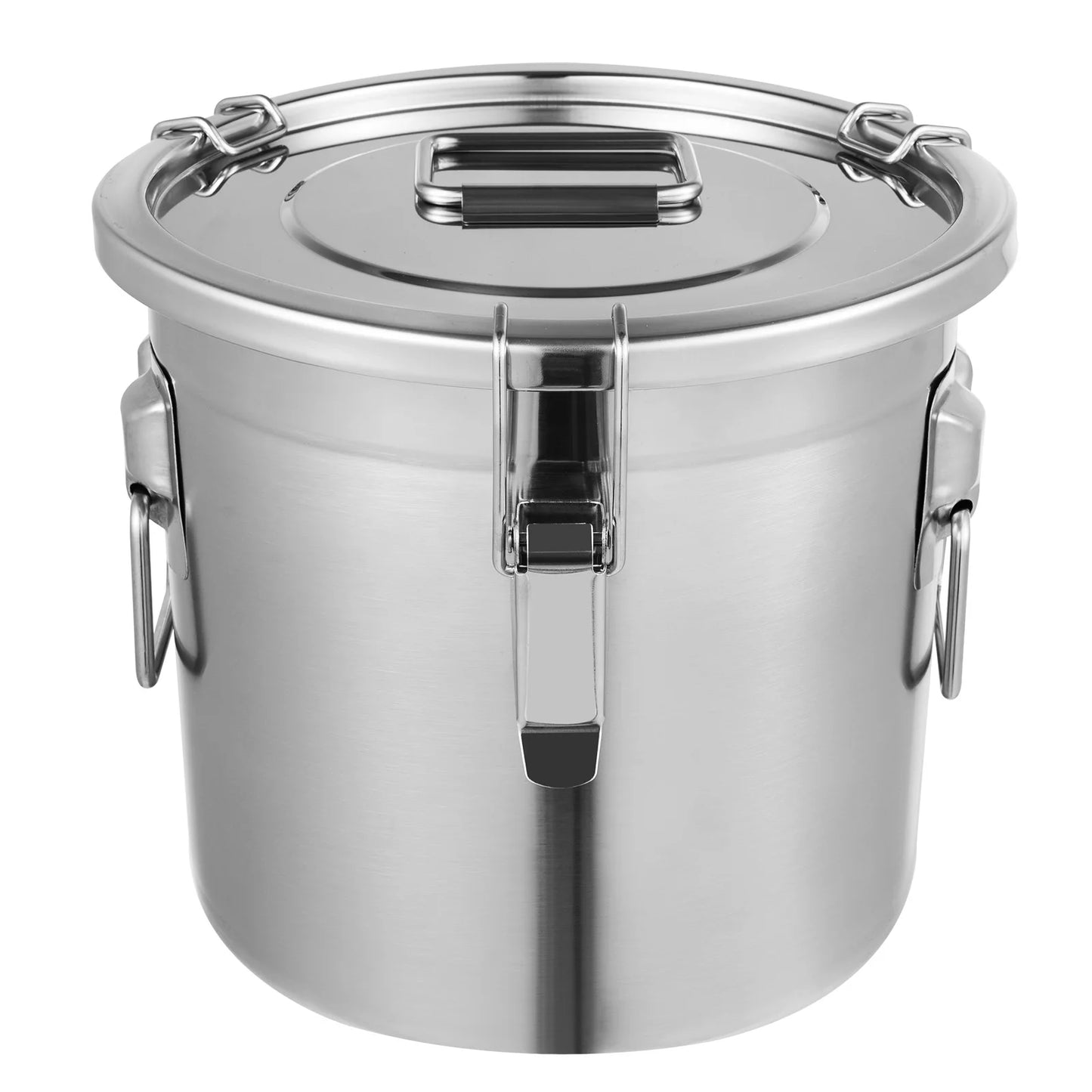 12L Stainless Steel Food Storage Container - Airtight & Durable Kitchen Canister