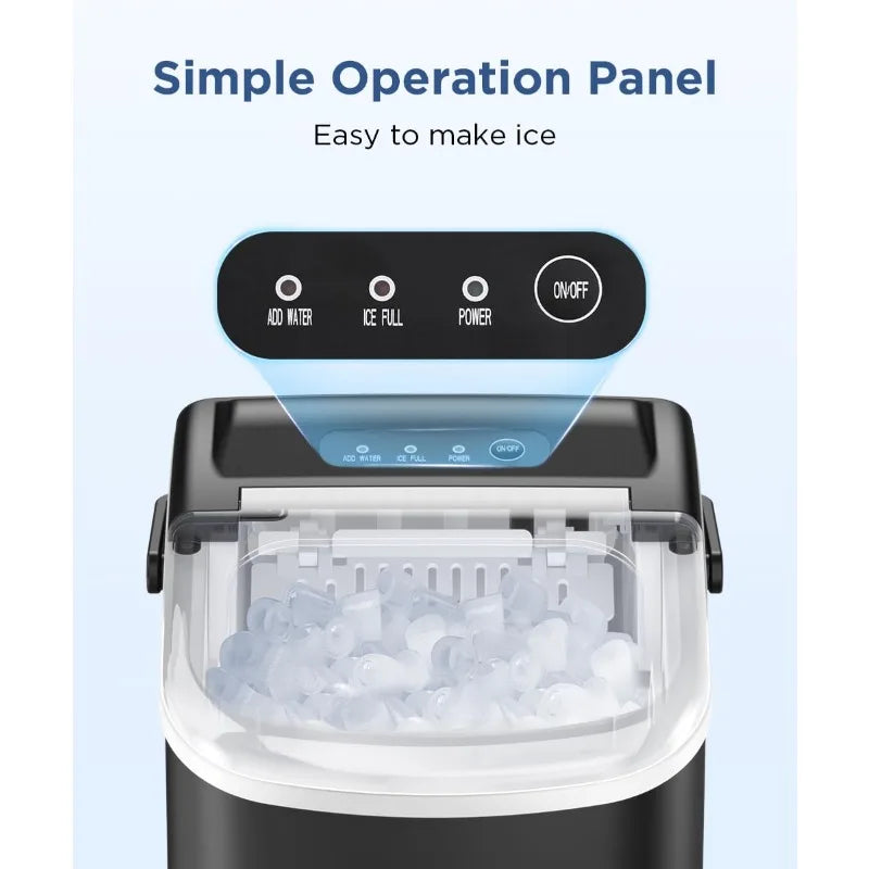COWSAR Whisper-Quiet Countertop Ice Maker | 9 Cubes in 6 Mins