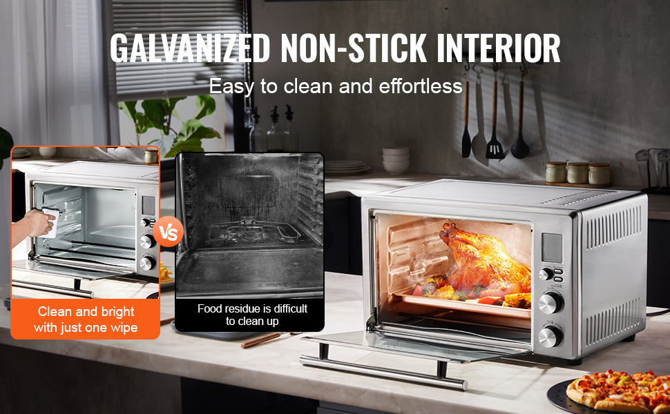 28L Convection Oven: 10-in-1 Multifunction Toaster Oven